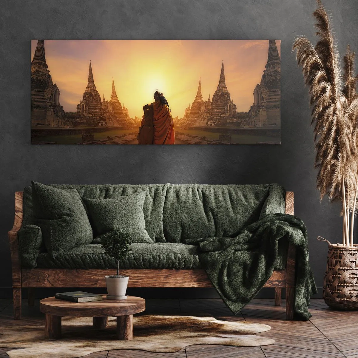 Schilderen op canvas - In vrede voor de eeuwigheid - 100x40 cm