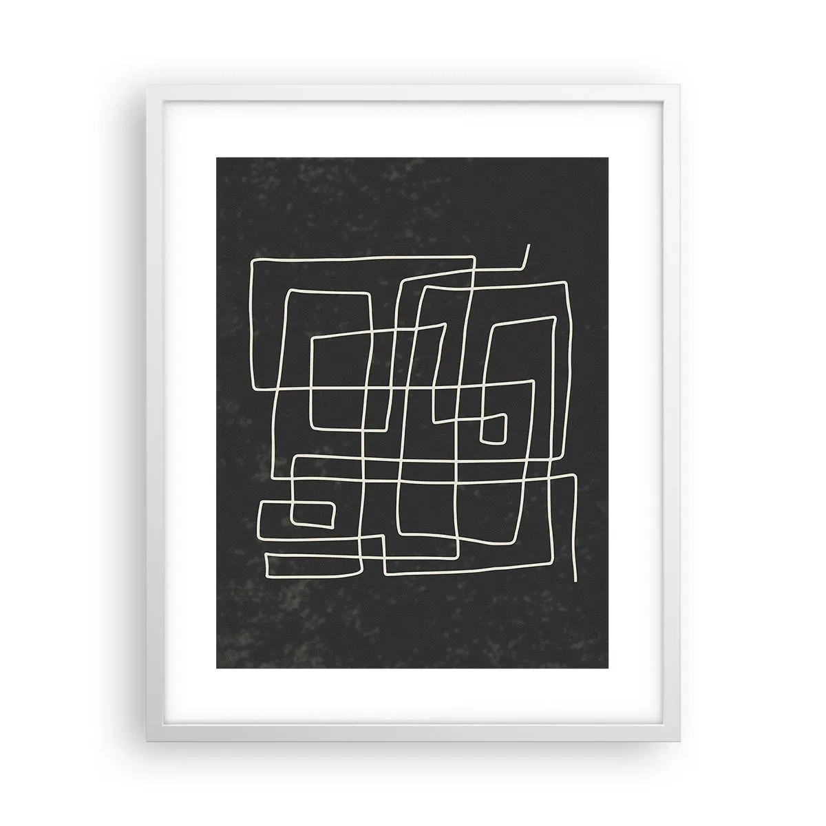 Poster in een witte lijst - Niet zo eenvoudig - 40x50 cm