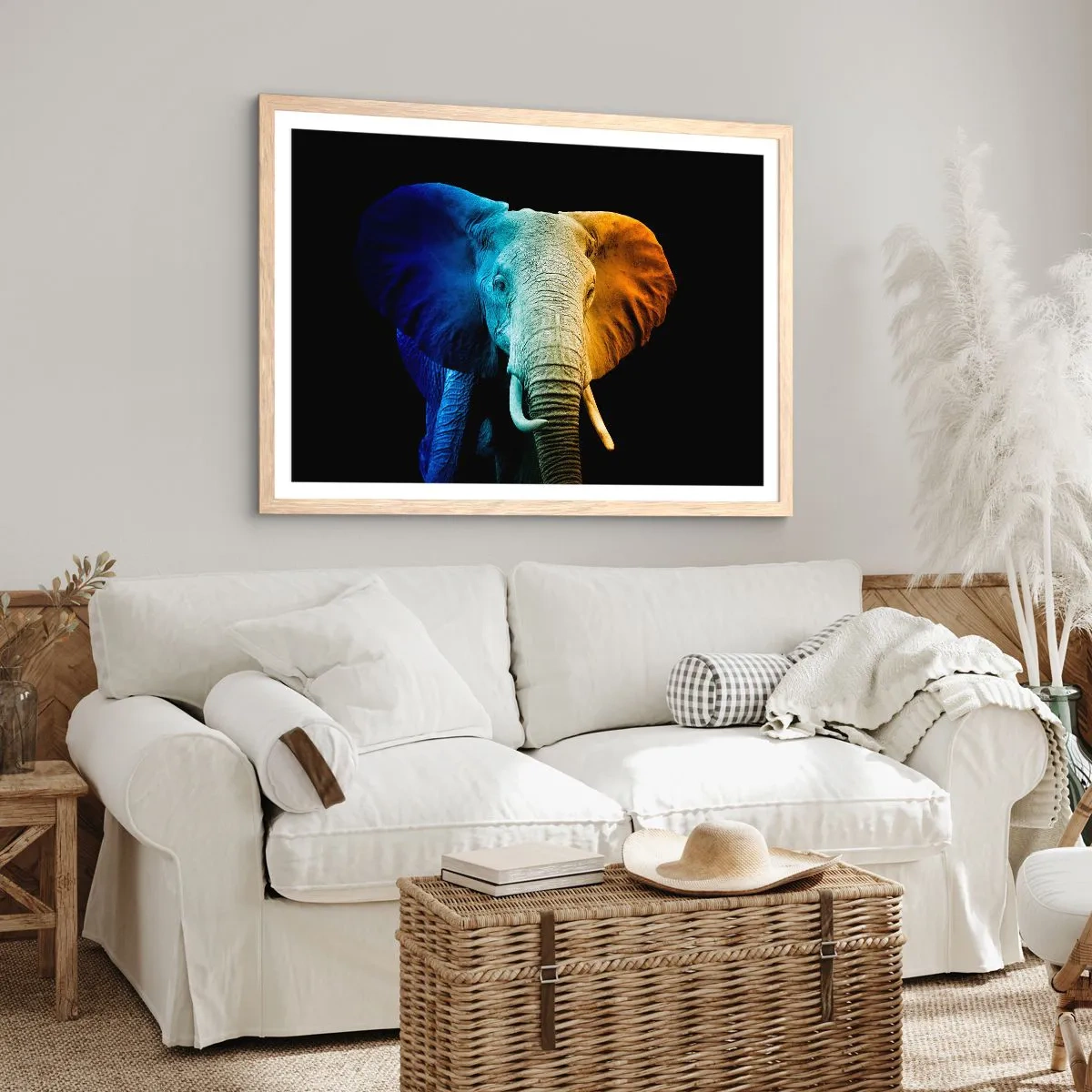 Een poster in een licht eiken lijst - Excentriek, niet raar - 40x30 cm