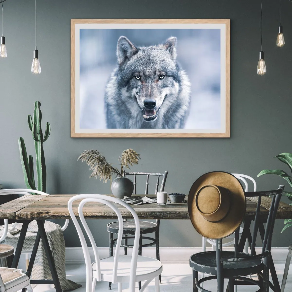 Een poster in een licht eiken lijst - Ga jij de uitdaging aan? - 91x61 cm