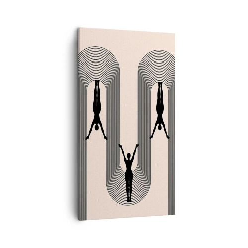 Schilderen op canvas - Op zijn kop - 45x80 cm