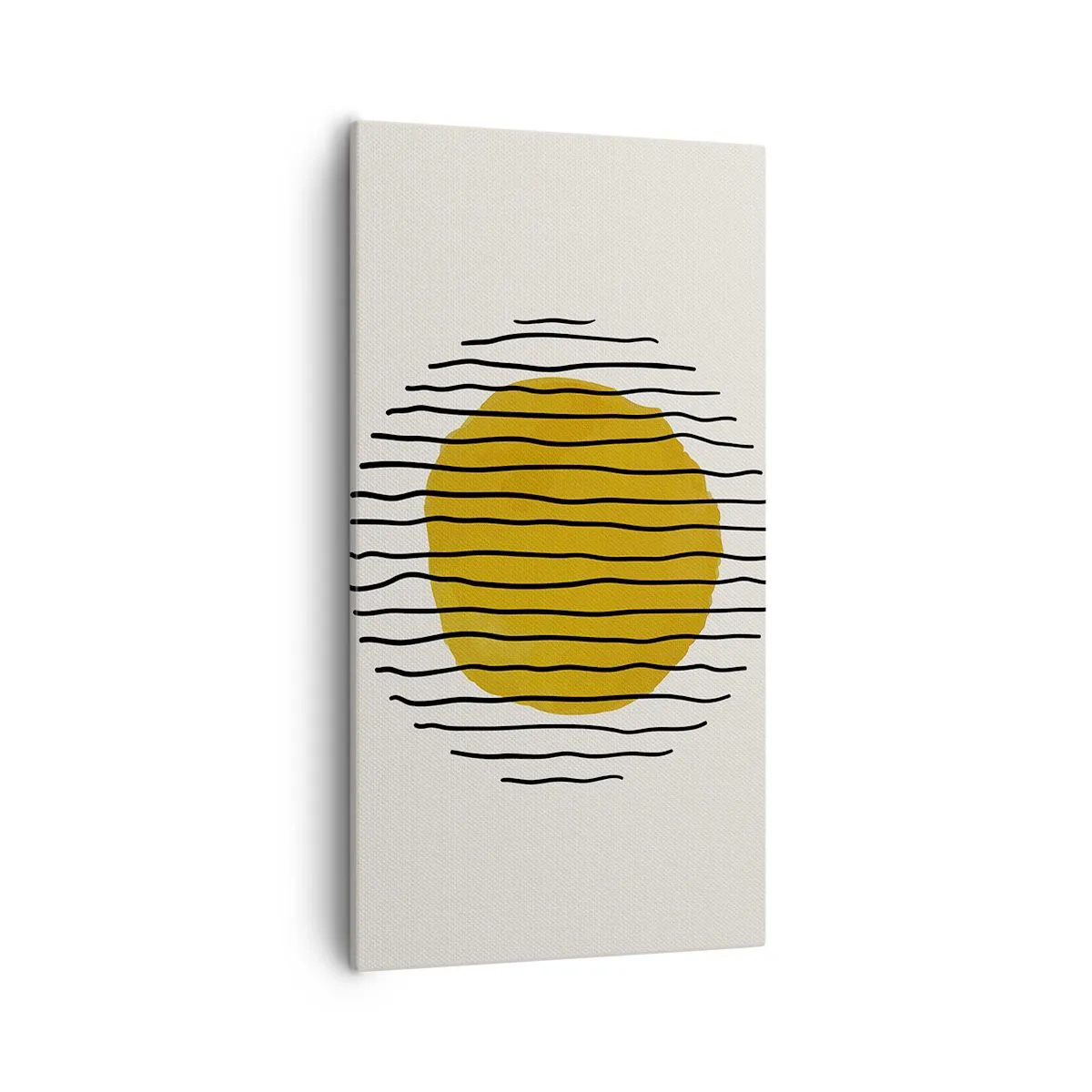 Schilderen op canvas - Abstractie trillend van warmte - 55x100 cm