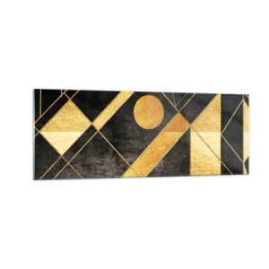 Schilderen op glas - De zon van de woestijn - 140x50 cm
