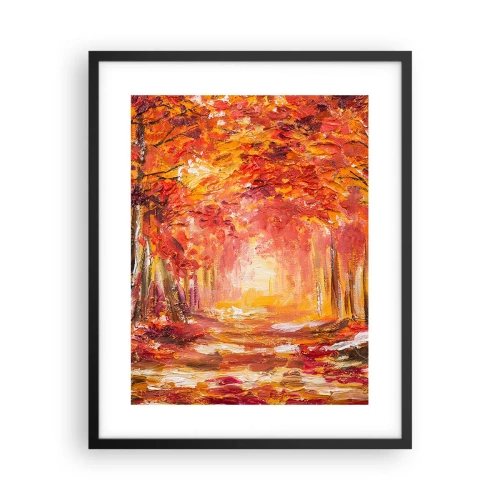 Poster in een zwarte lijst - Koperen bos - 40x50 cm