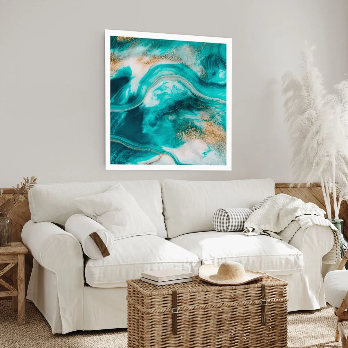 Poster - De rivier van goud - 40x40 cm