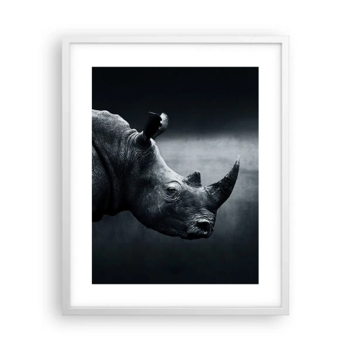 Poster in een witte lijst - Rechts profiel - 40x50 cm