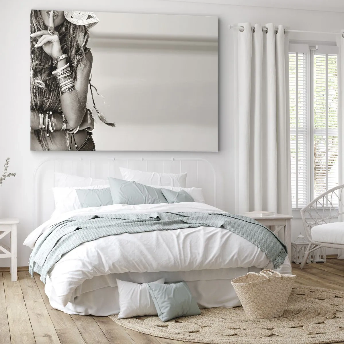 Schilderen op canvas - Waarom een ​​meisje - 100x70 cm