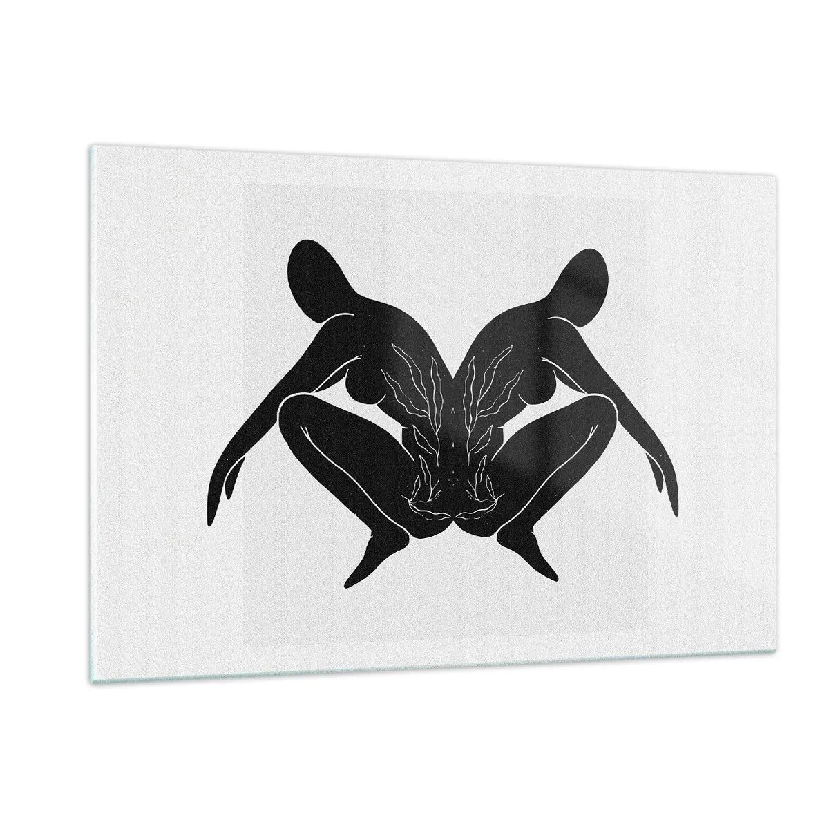 Schilderen op glas - Een gemeenschappelijke ziel - 120x80 cm