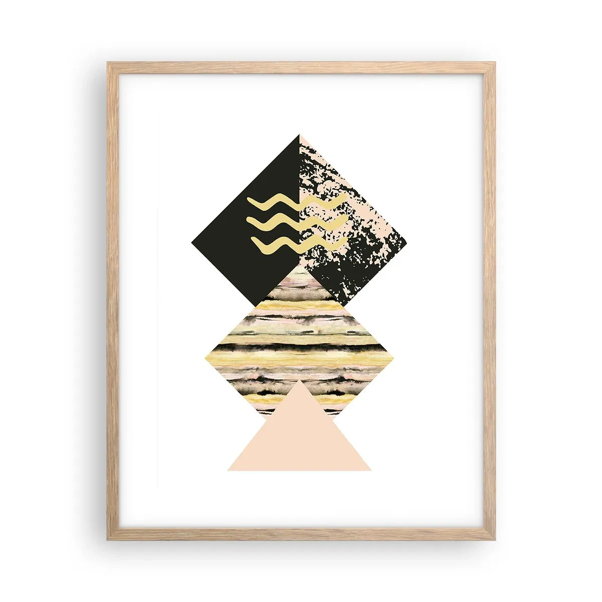 Een poster in een licht eiken lijst - Er is niet zo eenvoudig - 40x50 cm