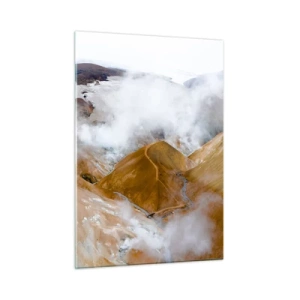 Schilderen op glas - De rauwe schoonheid van IJsland - 50x70 cm