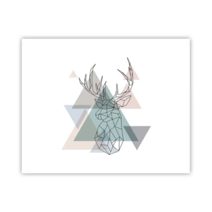 Poster - In een geometrisch bos - 50x40 cm