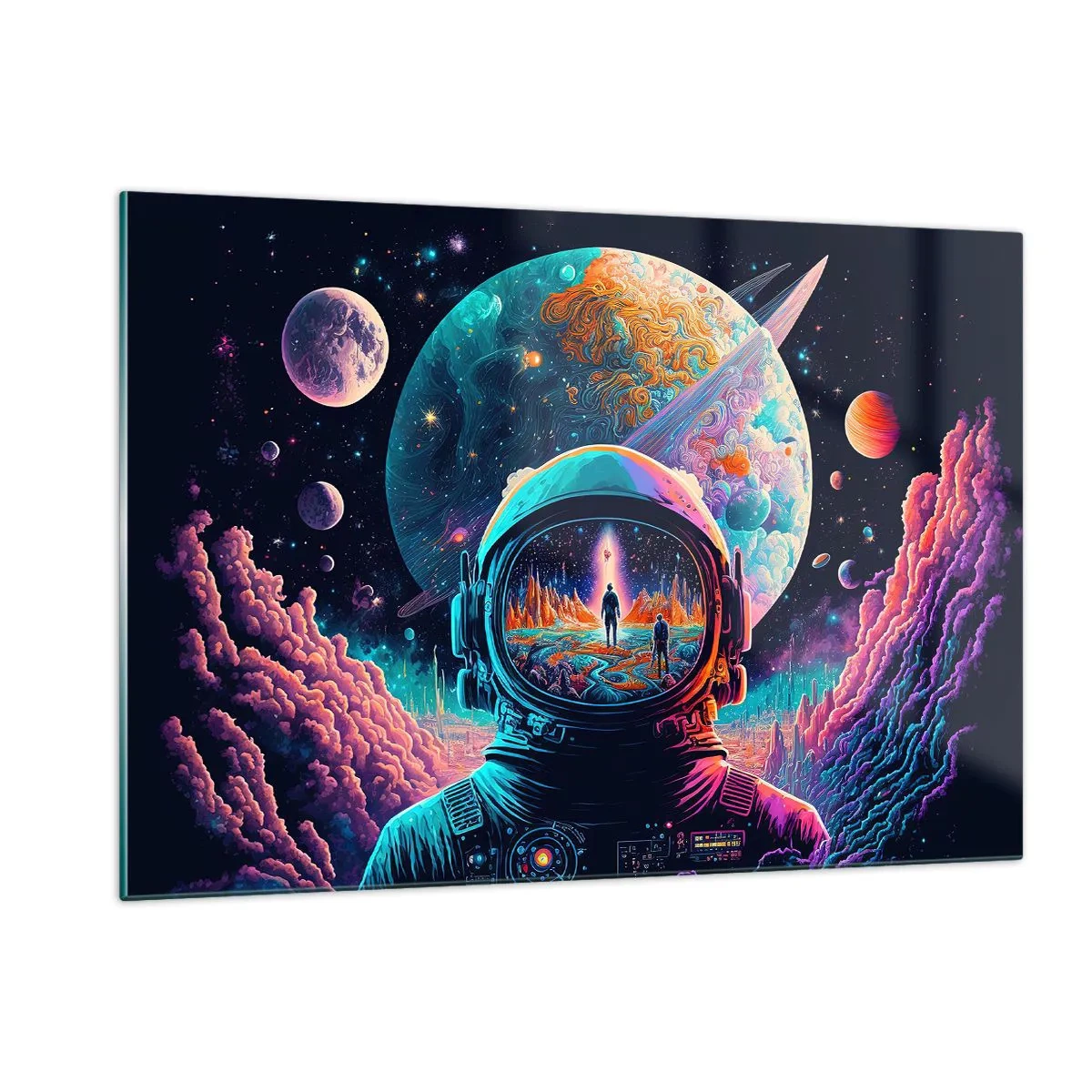 Schilderen op glas - Filosofen hebben er niet van gedroomd - 120x80 cm