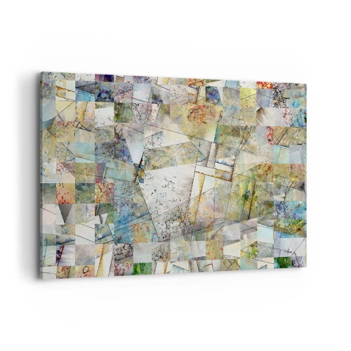 Schilderen op canvas - Geometrische schuifeling - 120x80 cm