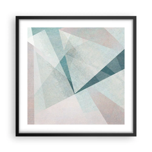 Poster in een zwarte lijst - Makkelijk maar dynamisch - 50x50 cm