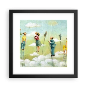 Poster in een zwarte lijst - Achter je droom - 30x30 cm