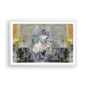 Poster in een witte lijst - Klassiek en modern - 91x61 cm