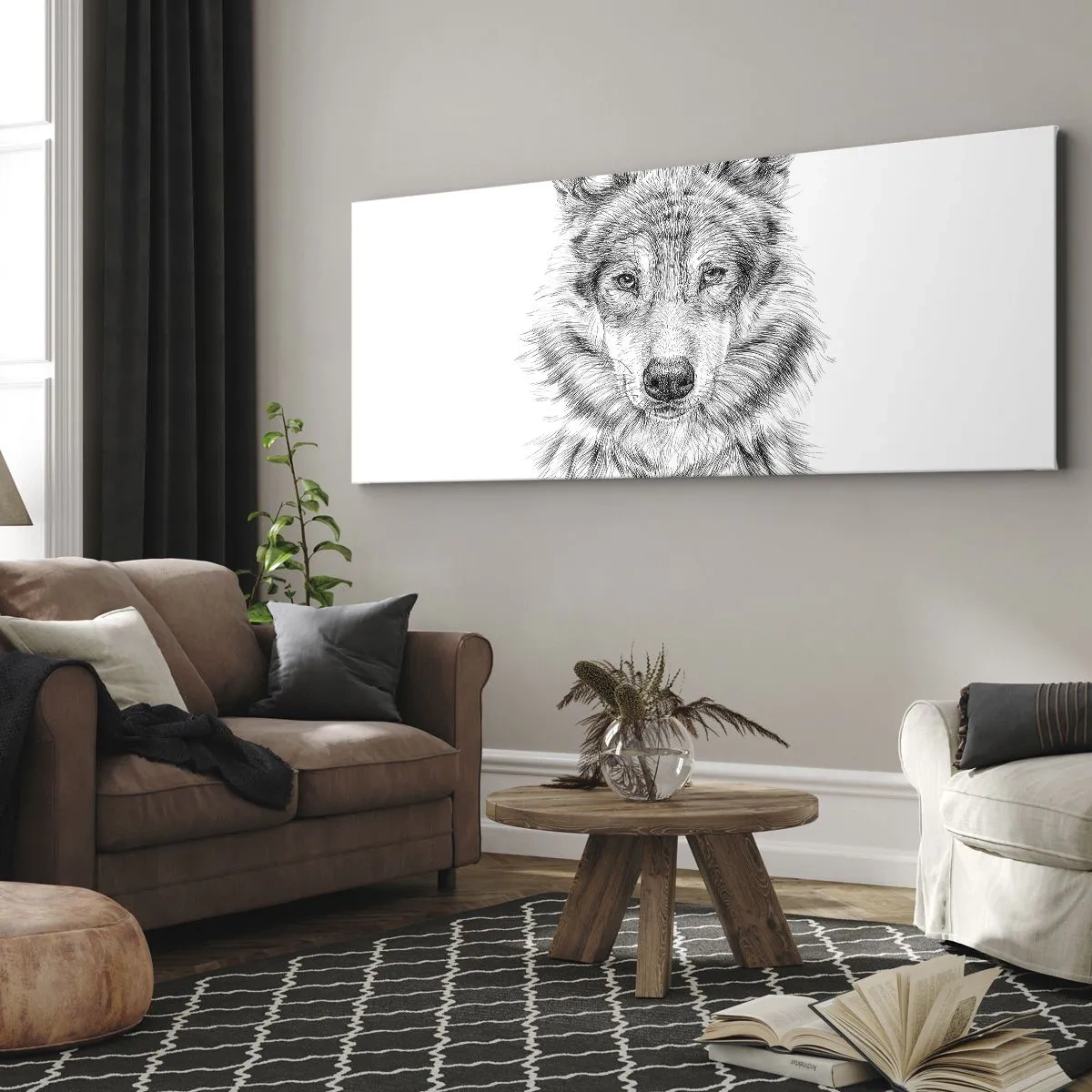 Schilderen op canvas - Een geboren leider - 100x40 cm