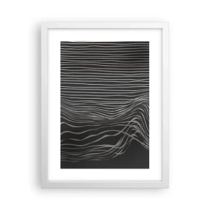 Poster in een witte lijst - Ritme en accent - 30x40 cm