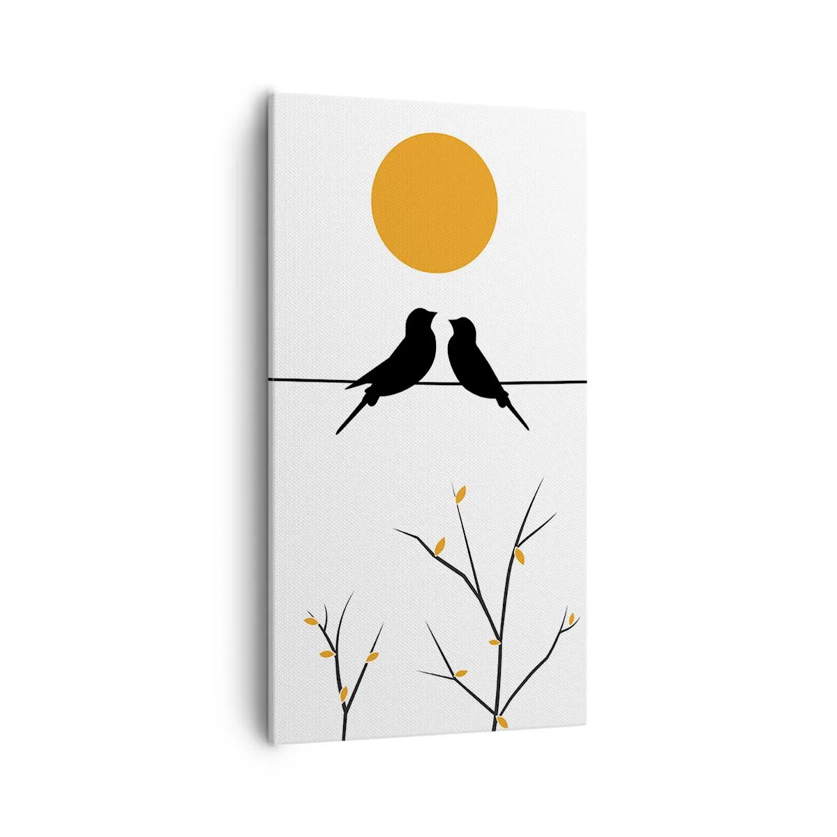 Schilderen op canvas - Nachtegalen avond - 55x100 cm