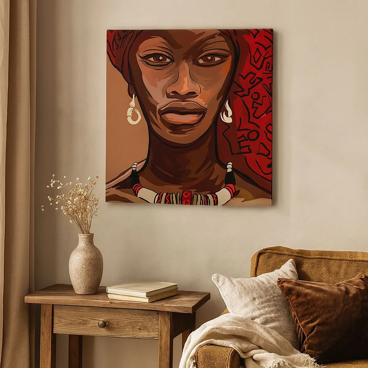 Schilderen op canvas - Ebbenhouten Venus - 30x30 cm