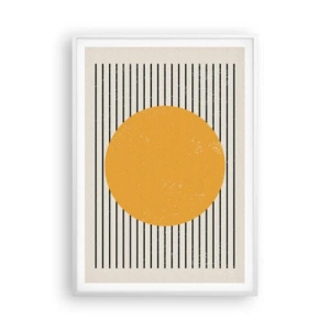 Poster in een witte lijst - De kracht van eenvoud - 70x100 cm