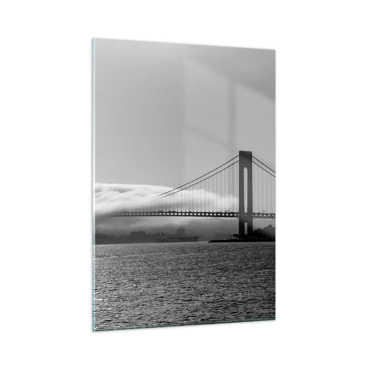 Schilderen op glas - Vaar door de Golden Gates - 50x70 cm