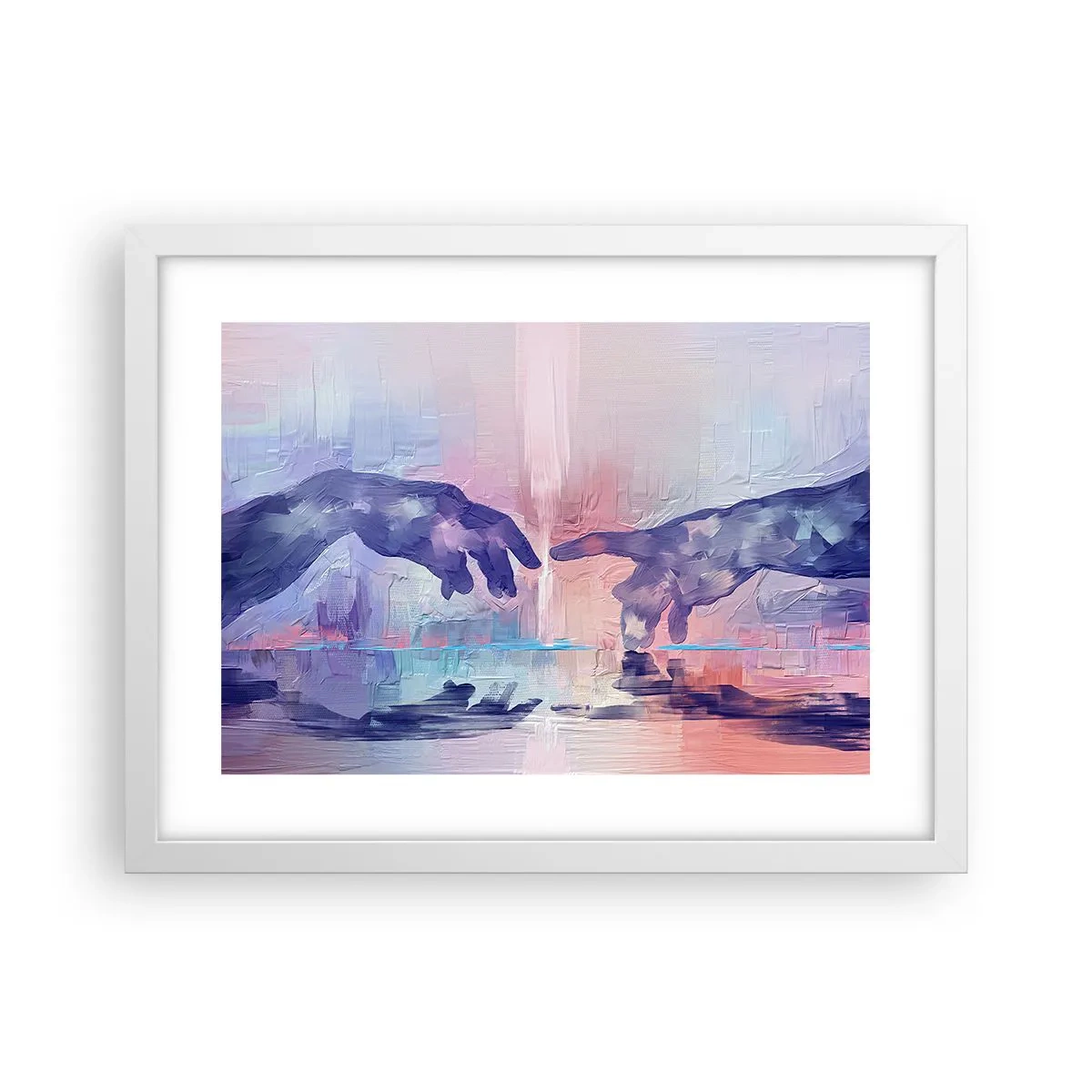 Poster in een witte lijst - Goddelijke levensvonk - 40x30 cm