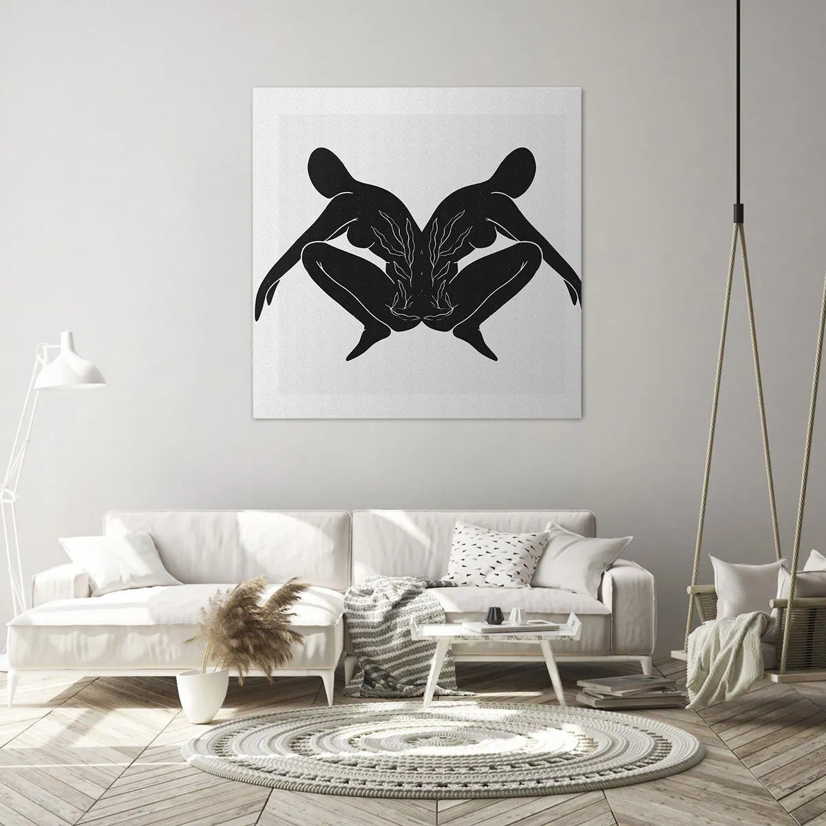 Schilderen op canvas - Een gemeenschappelijke ziel - 70x70 cm