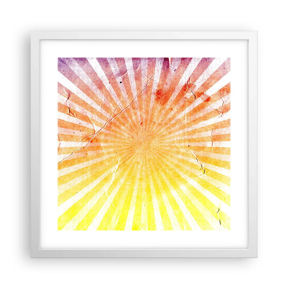 Poster in een witte lijst - Zonsopgangen en zonsondergangen - 40x40 cm