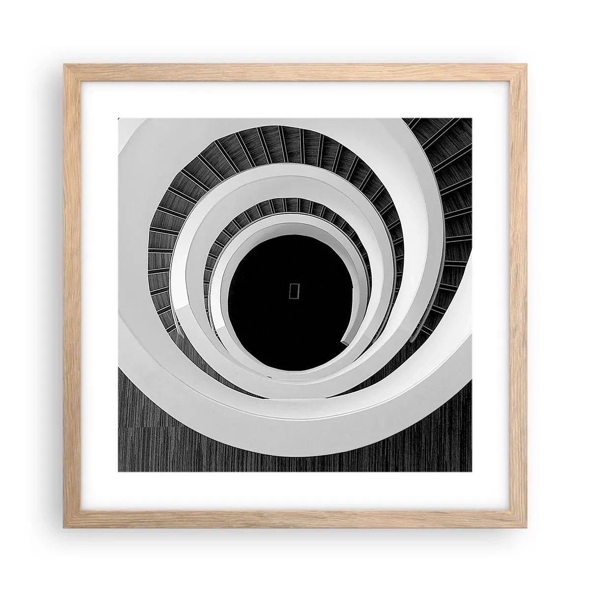 Een poster in een licht eiken lijst - Tot de kern van de zaak - 40x40 cm