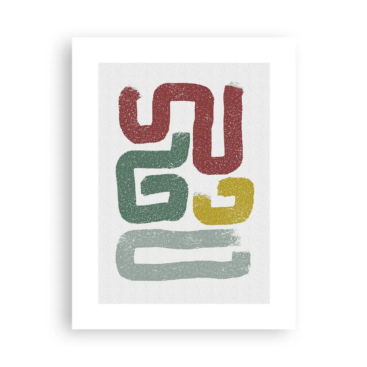 Poster - In een onbekende taal - 30x40 cm