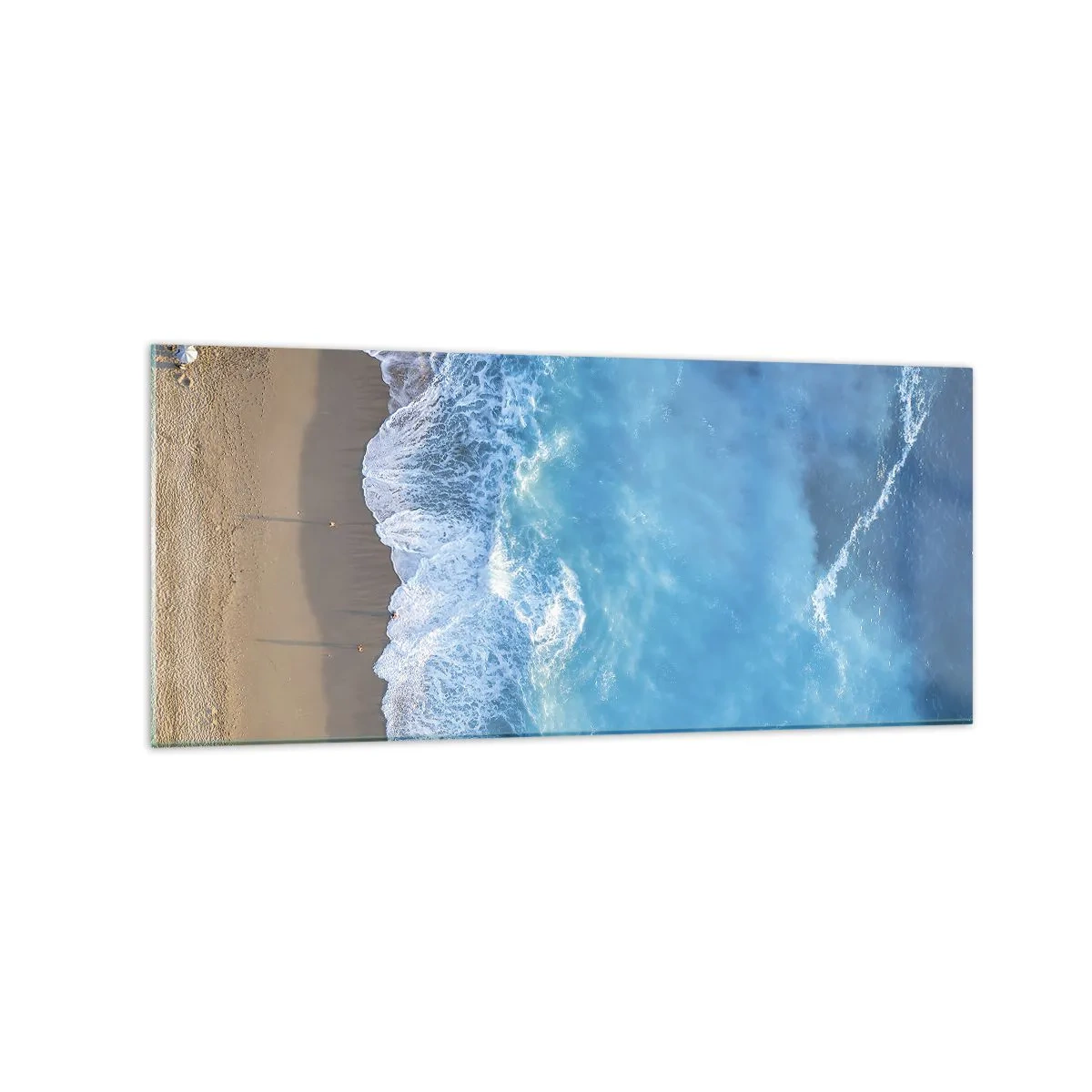 Schilderen op glas - De kracht van blauw - 120x50 cm