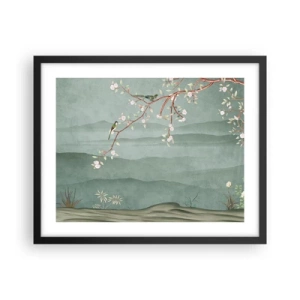 Poster in een zwarte lijst - Lente, oh jij bent het - 50x40 cm