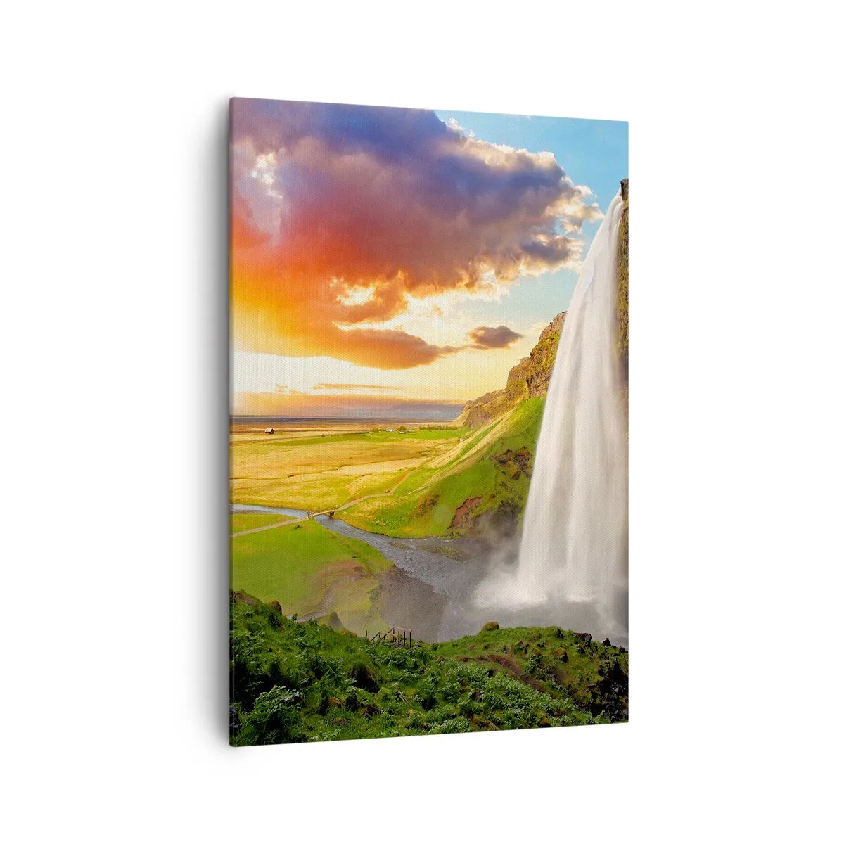 Schilderen op canvas - De volheid van de IJslandse zomer - 70x100 cm