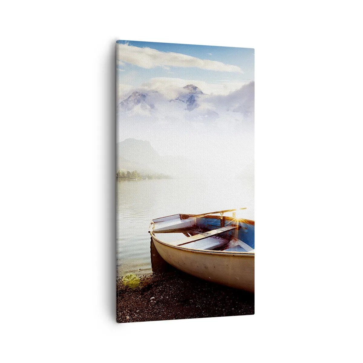 Schilderen op canvas - Bij het grote en heldere water - 55x100 cm