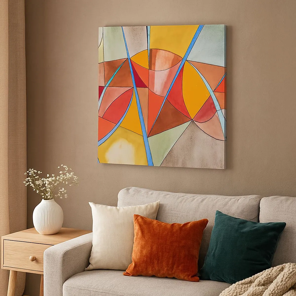 Schilderen op canvas - Carrousel, de droomcarrousel - 30x30 cm