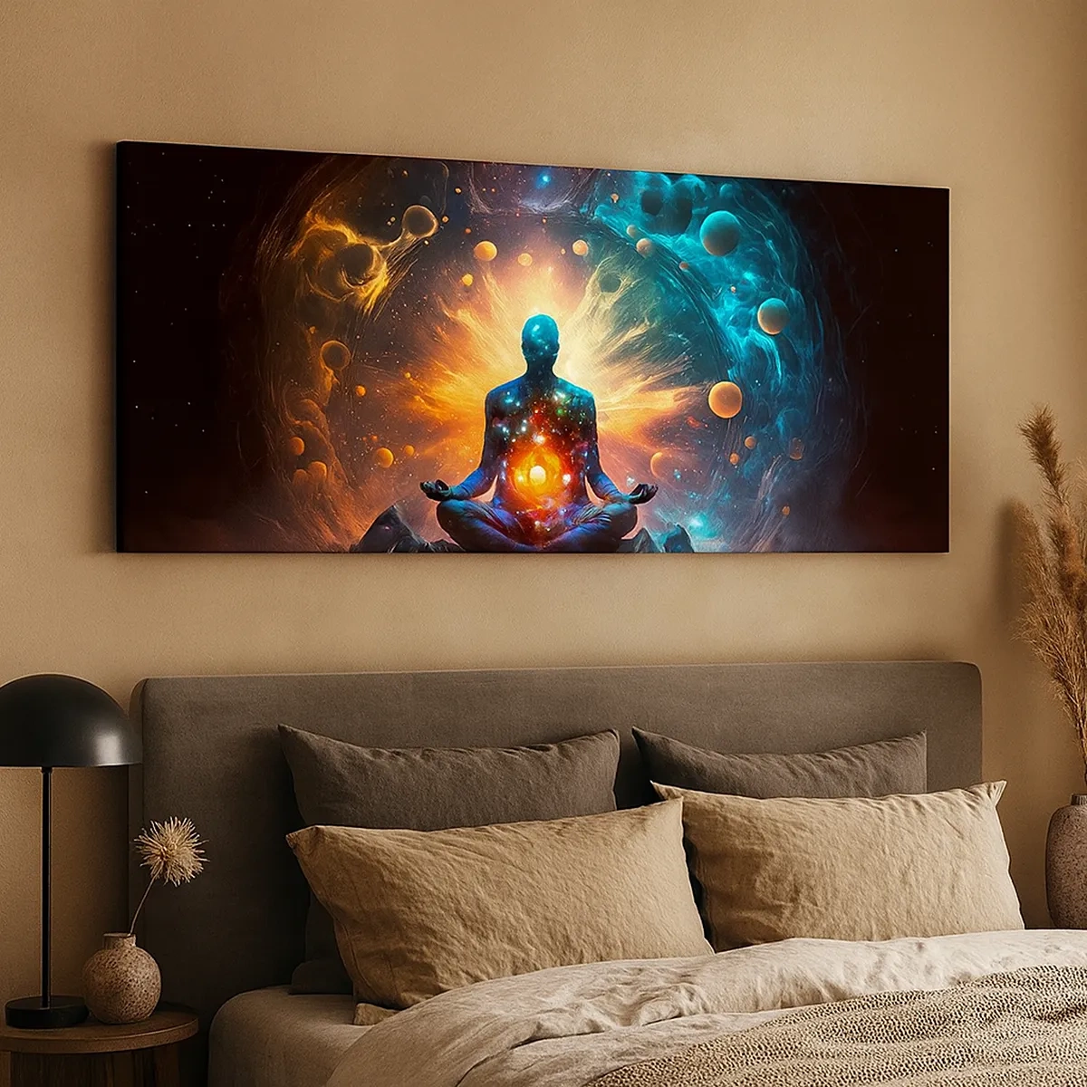 Schilderen op canvas - Kosmische vrede - 30x30 cm