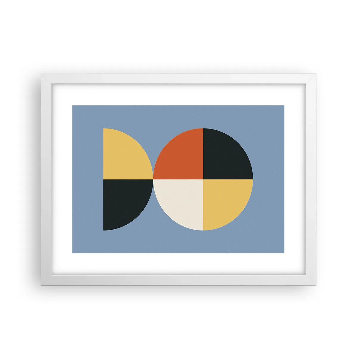 Poster in een witte lijst - Kijk en tel - 40x30 cm