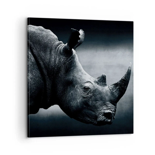 Schilderen op canvas - Rechts profiel - 60x60 cm