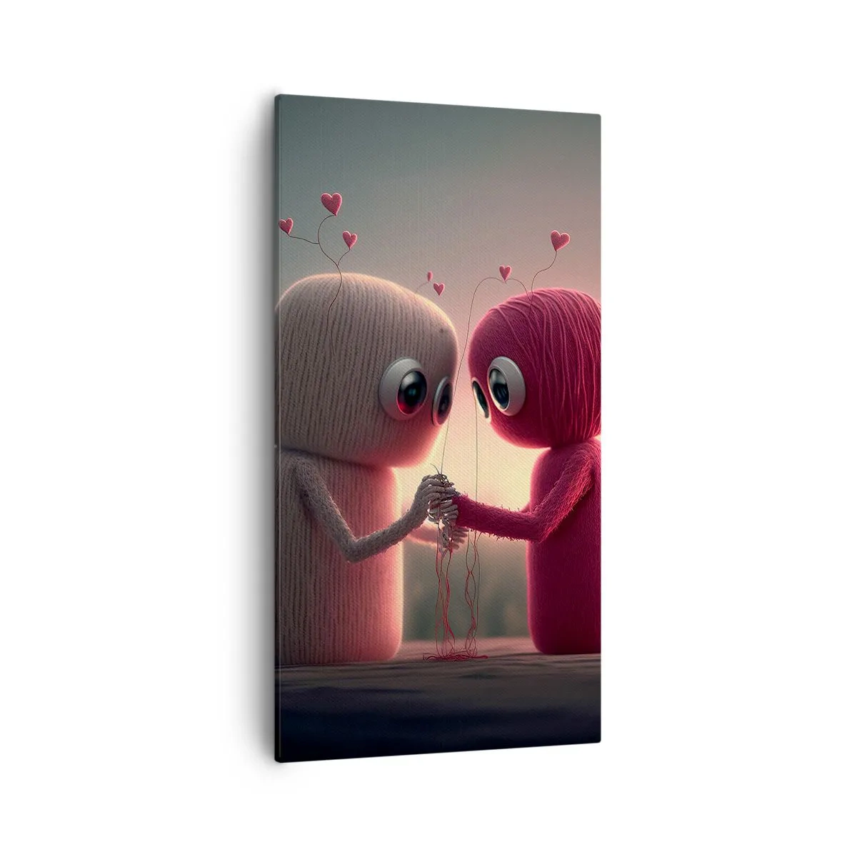 Schilderen op canvas - Iedereen mag liefhebben - 55x100 cm