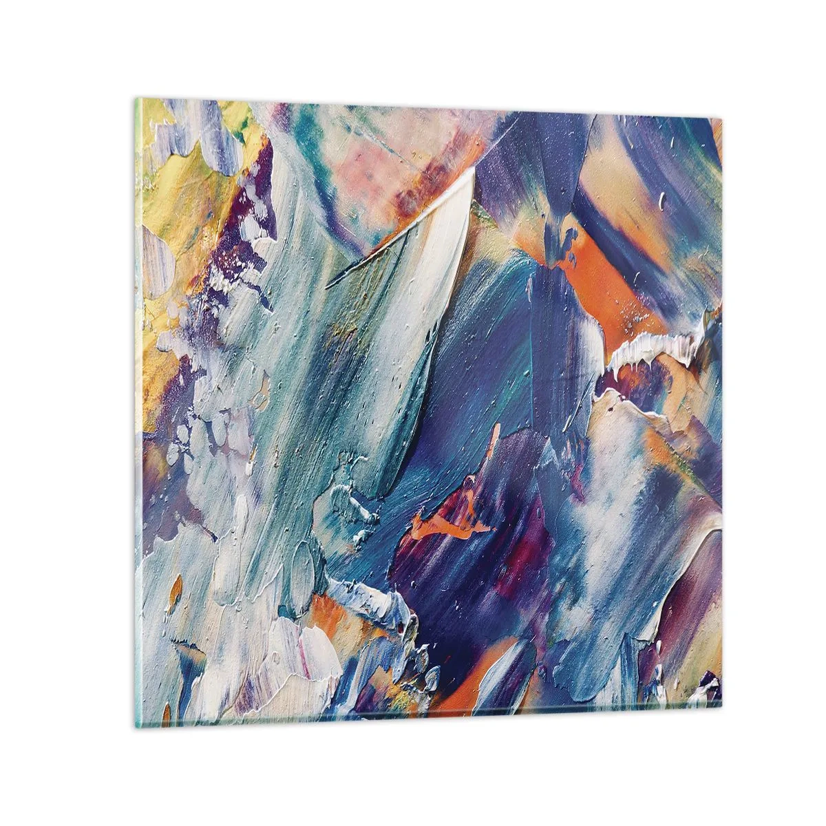 Schilderen op glas - Kleur verwarring - 70x70 cm
