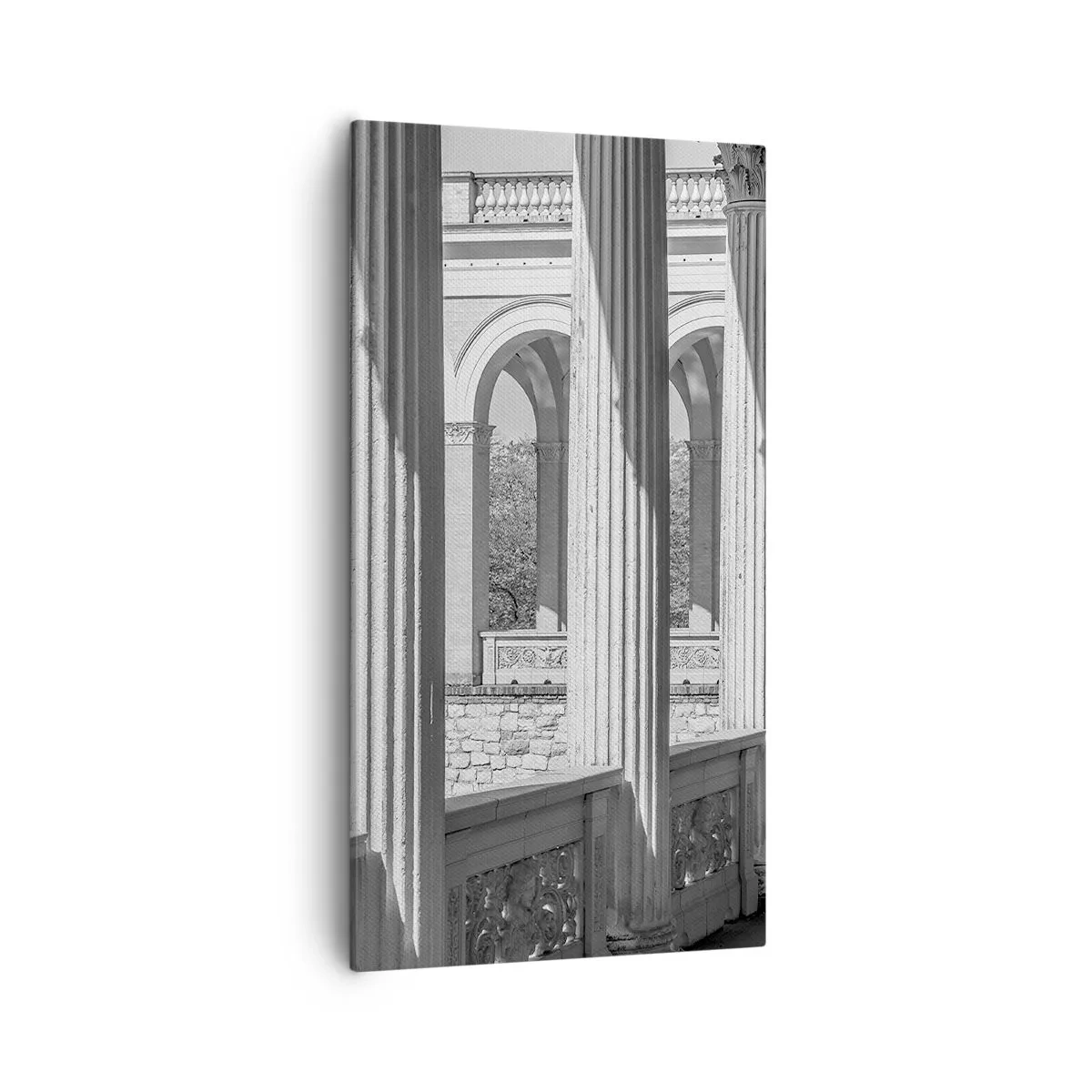 Schilderen op canvas - Zonnige arcade - 55x100 cm