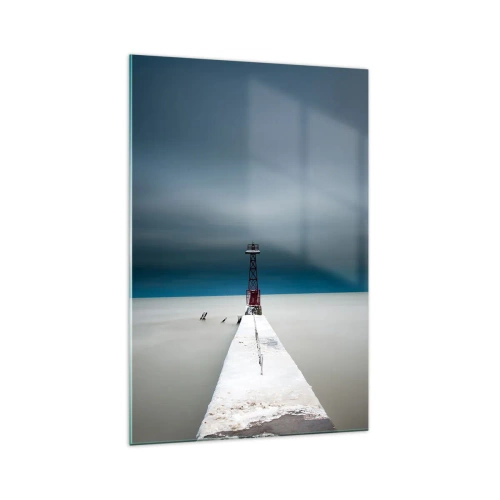Schilderen op glas - Om de uitgestrektheid te ontmoeten - 70x100 cm