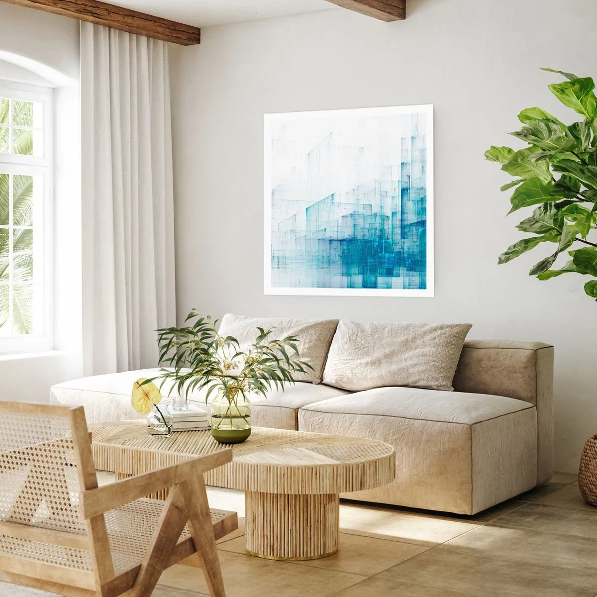 Poster - Hoe ruimte geworden is - 40x40 cm