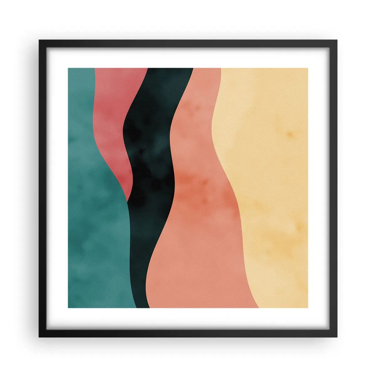Poster in een zwarte lijst - Conforme non-conformiteit - 50x50 cm