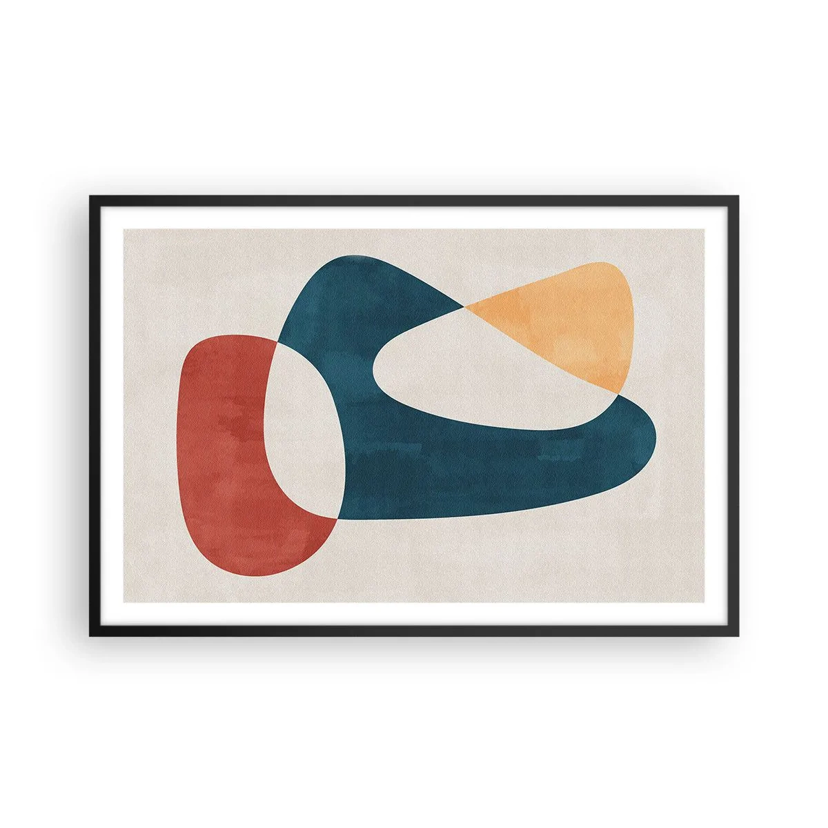 Poster in een zwarte lijst - Invloeden en metamorfoses - 91x61 cm