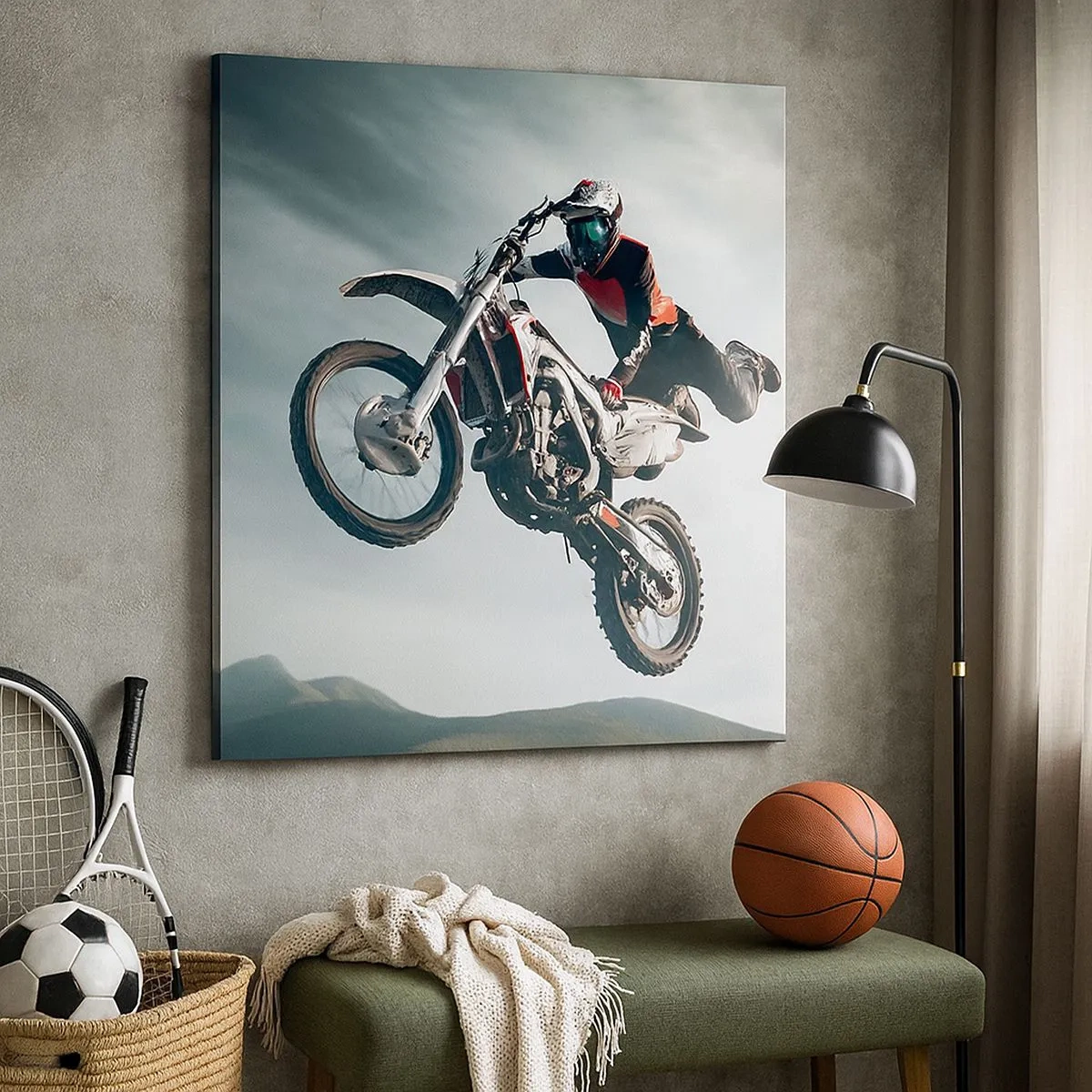 Schilderen op canvas - Er is geen plezier zonder risico - 30x30 cm