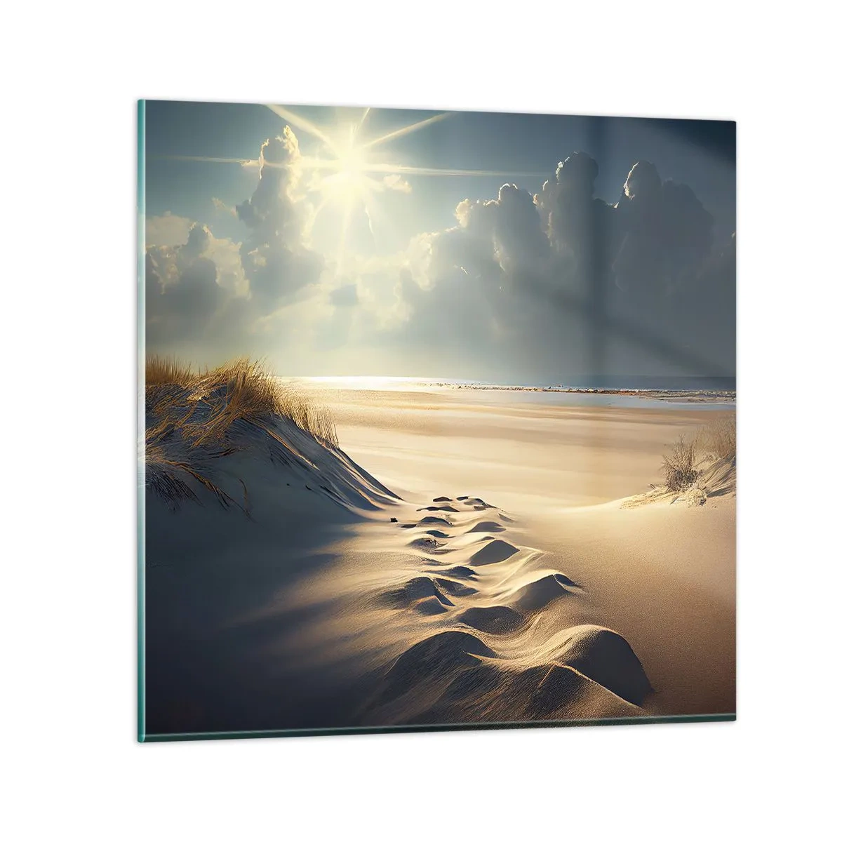 Schilderen op glas - Een rustgevend landschap - 30x30 cm