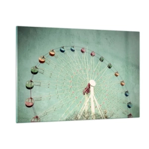 Schilderen op glas - Wij nodigen u uit om plezier te hebben - 120x80 cm