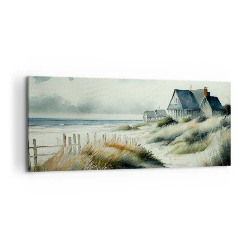 Schilderen op canvas - Weg van de drukte - 100x40 cm